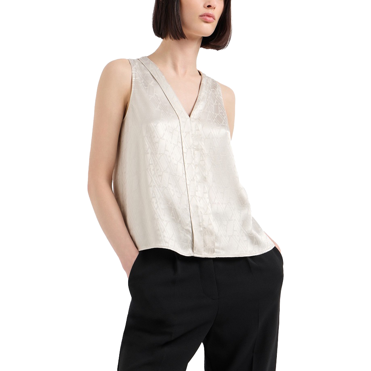 Armani Exchange Bluze Women's Blouse Beige XL