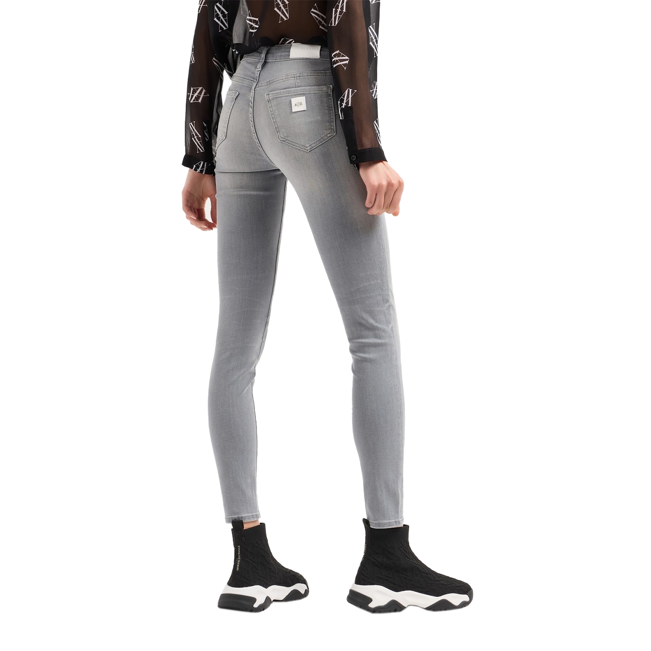 Armani Exchange Pantaloni Women's Trousers Grey  31