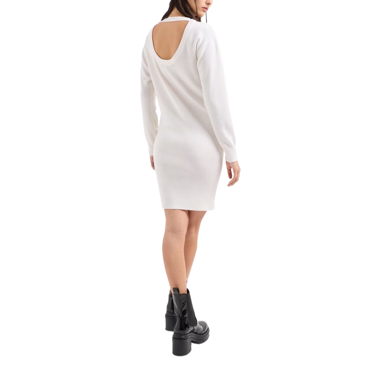 Armani Exchange Rochii long Sleeve Dress White S