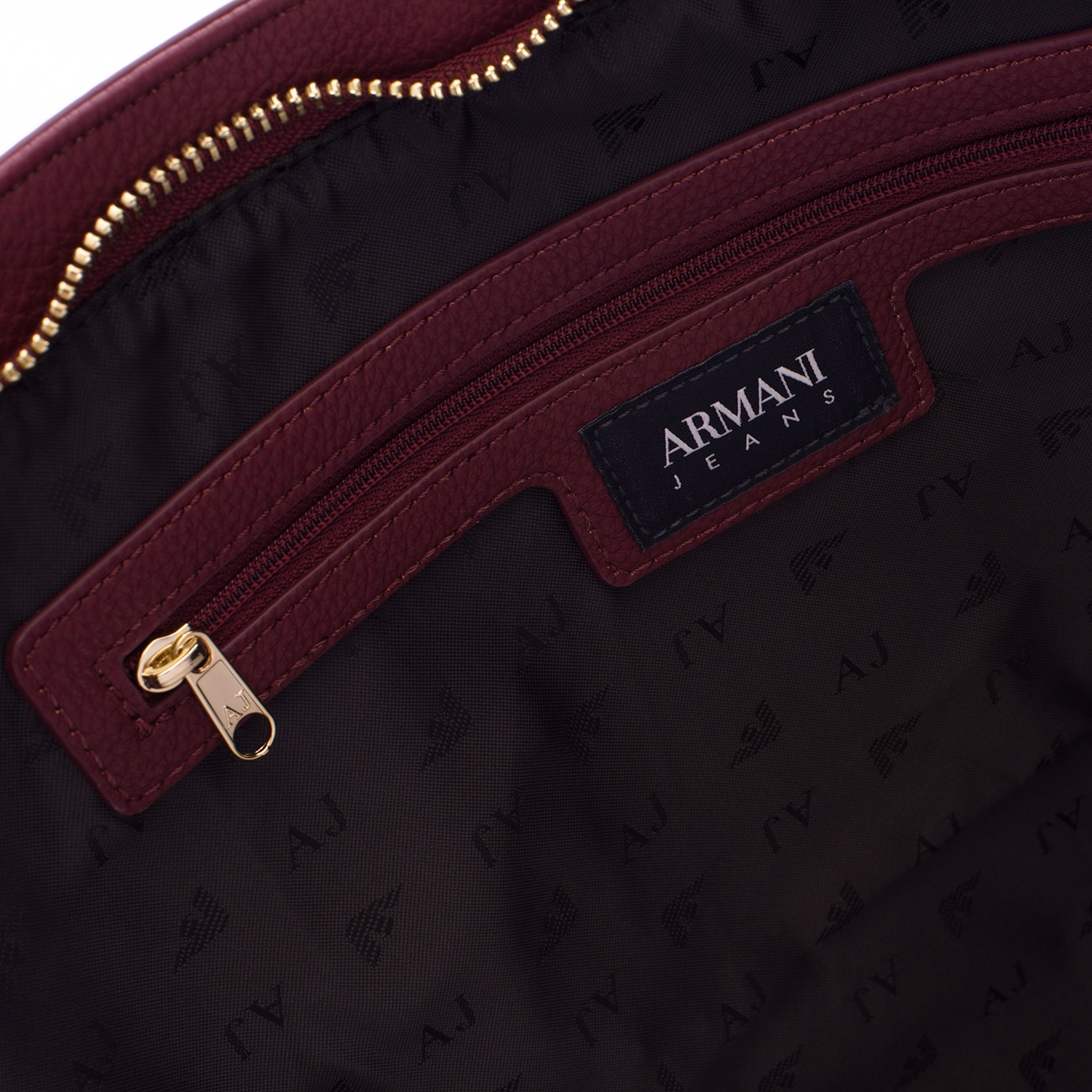 Armani Jeans Genti de umar BURGUNDY SHOPPER BAG 