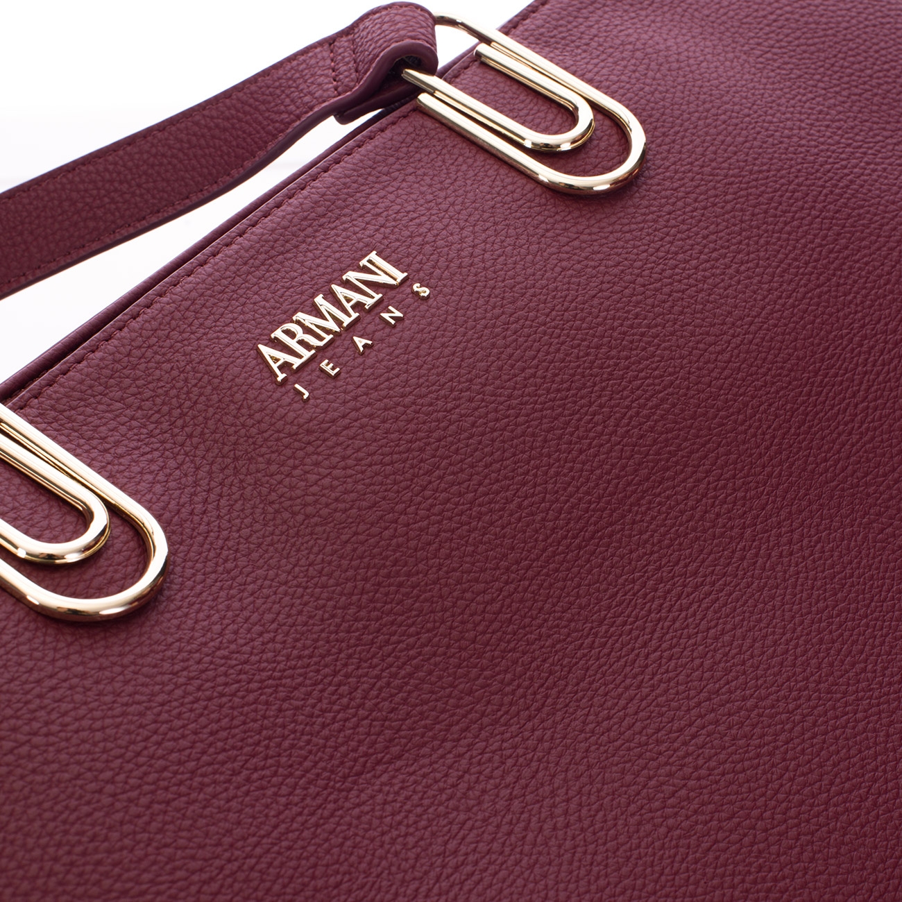 Armani Jeans Genti de umar BURGUNDY SHOPPER BAG 