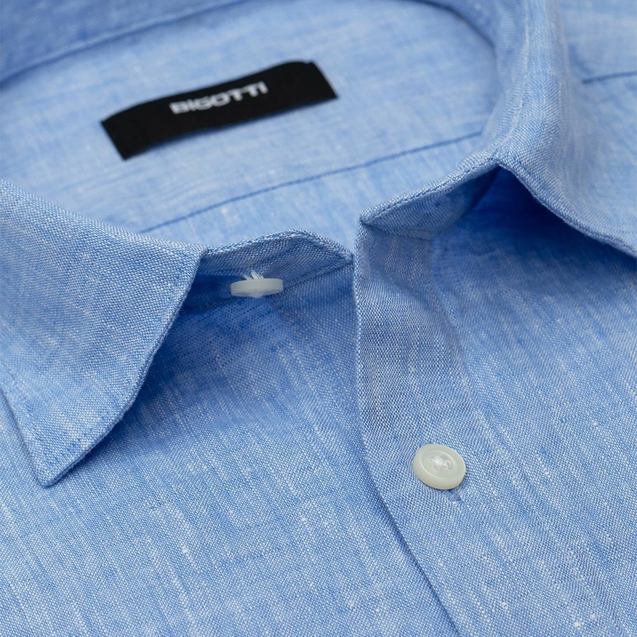 Bigotti Camasi Camasa Din In Slim Bleu S