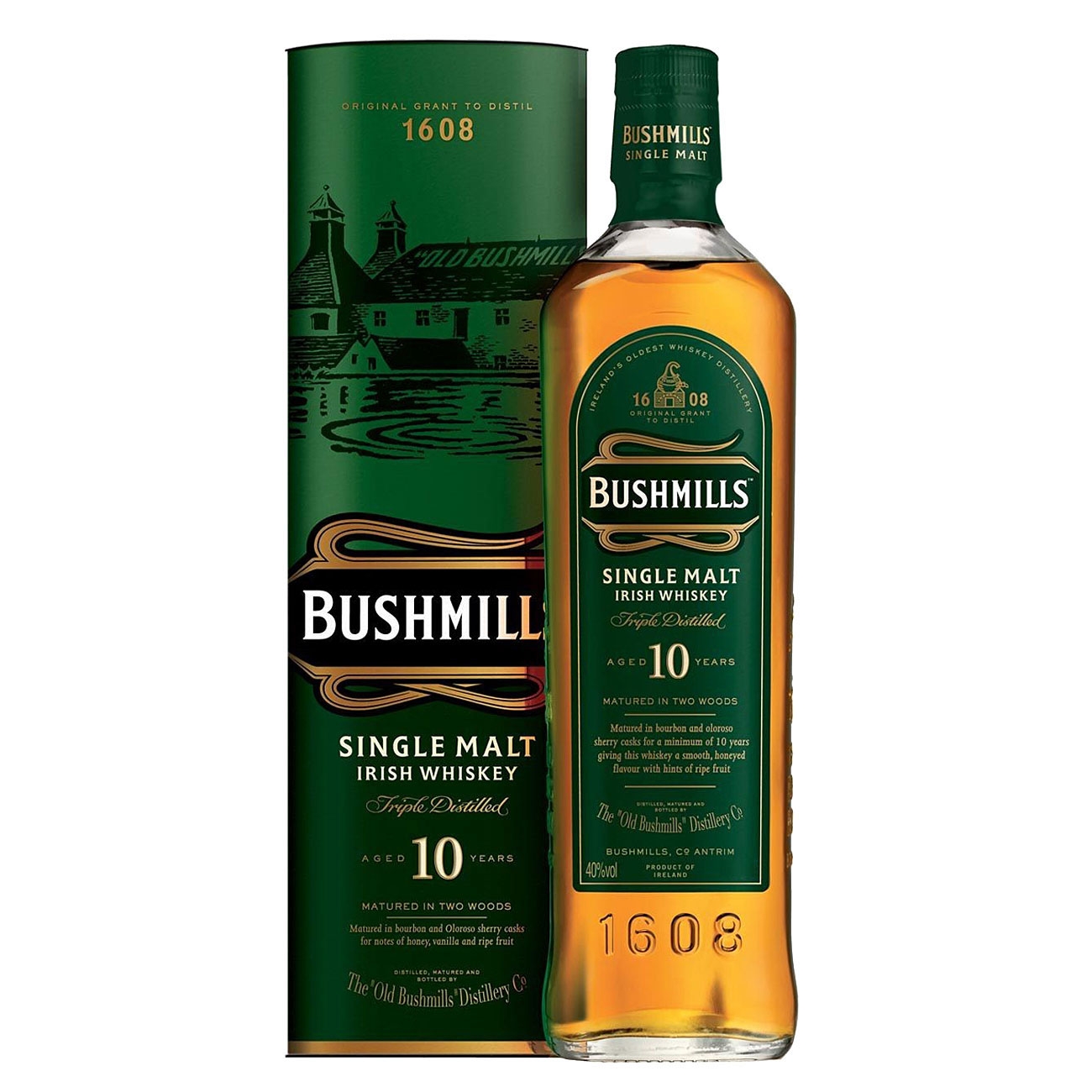 Bushmills  Whiskey irlandez 10 Year Old 1000 ml