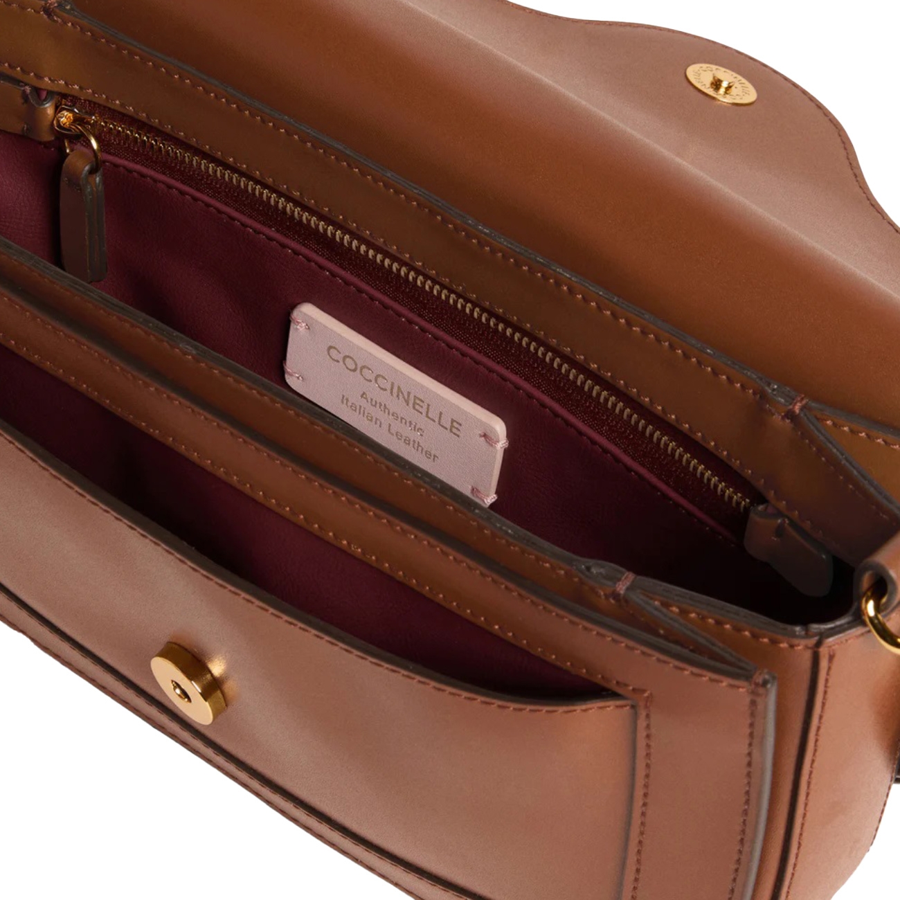 Coccinelle Genti de umar C-ME Calf Cock Medium - Cognac 