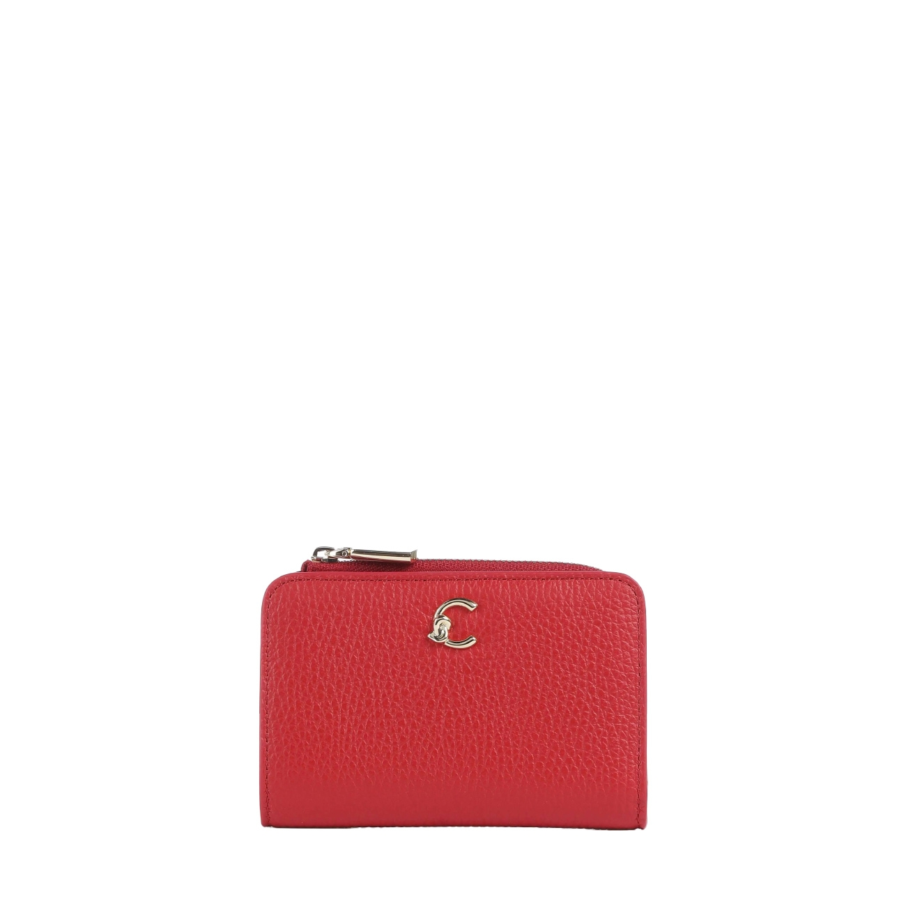 Coccinelle Portofele C-Me RFID Grained Leather Wallet Scarlet 