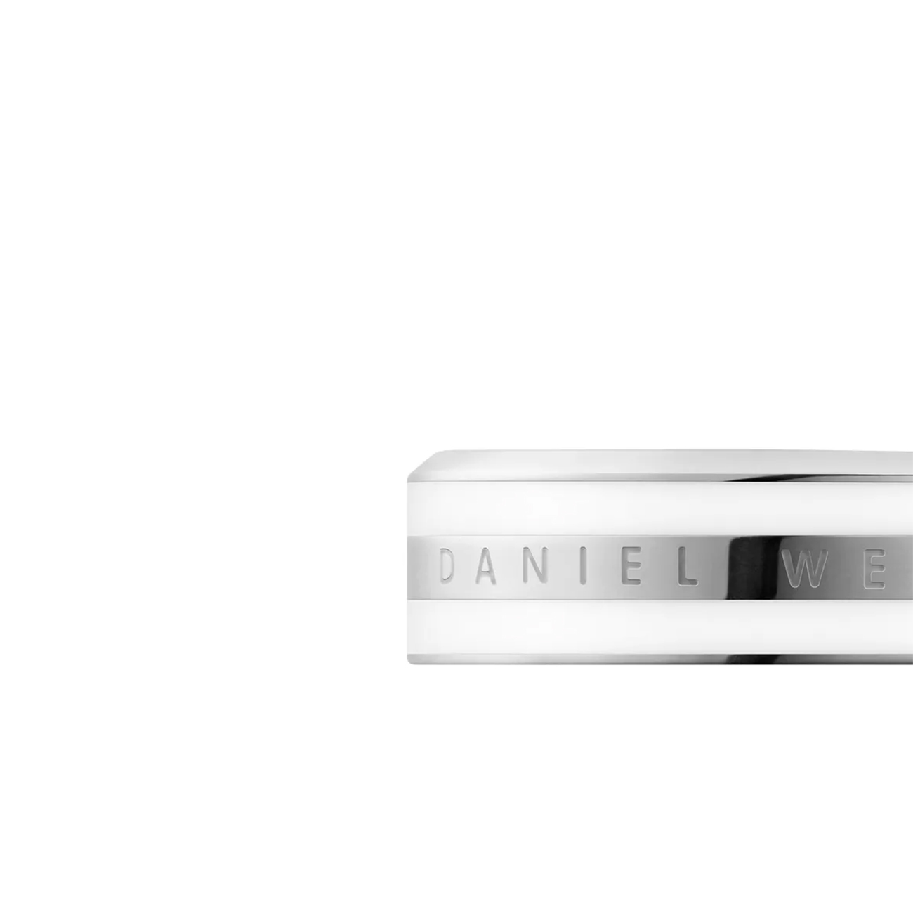 Daniel Wellington Inele Emalie Satin White 52 DW00400048 52