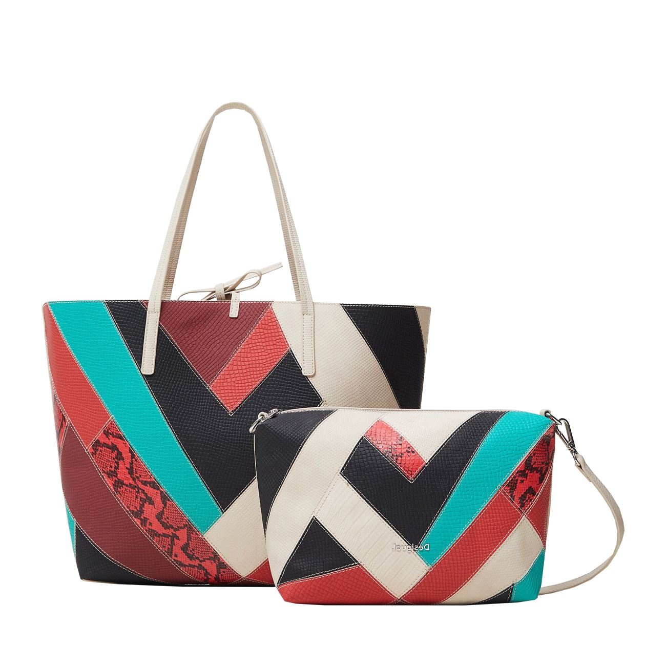 Desigual Genti de umar Shopping bag patch 2 in 1 
