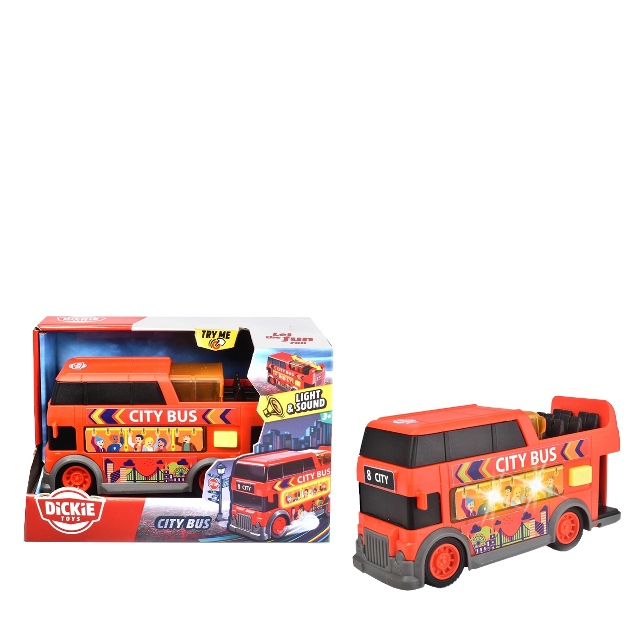 Dickie Toys Vehicule City Bus Duty Free BestValue