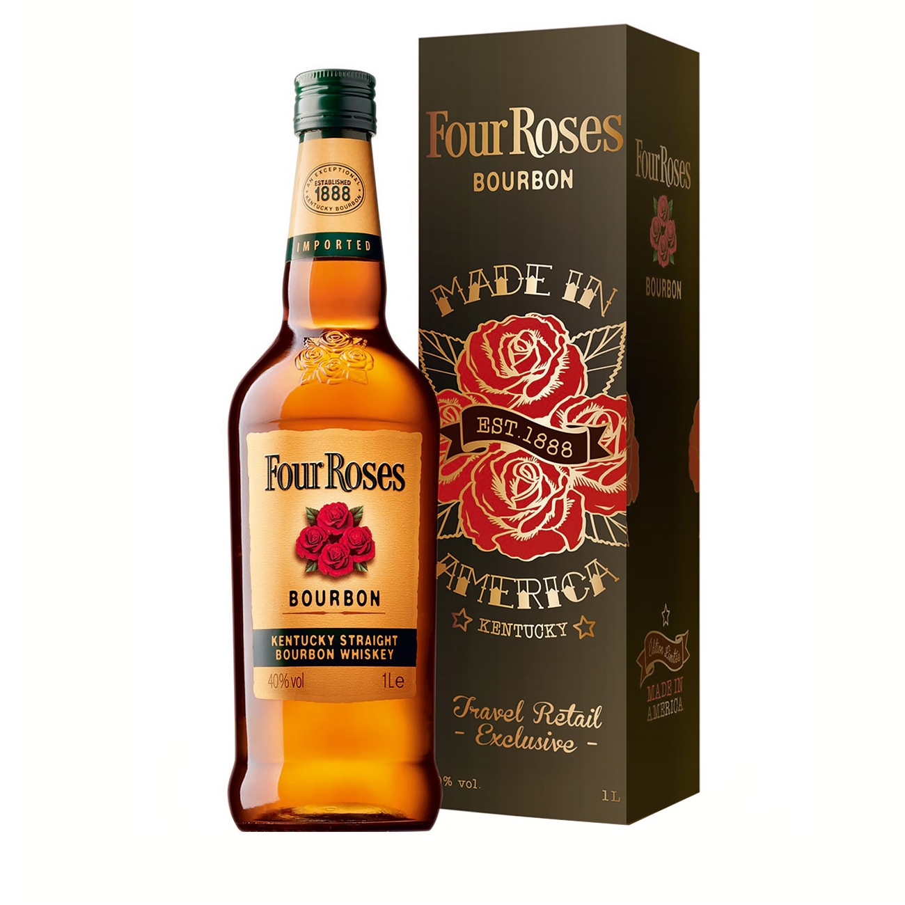 Four Roses  Bourbon - Whiskey american BOURBON 1000 ml