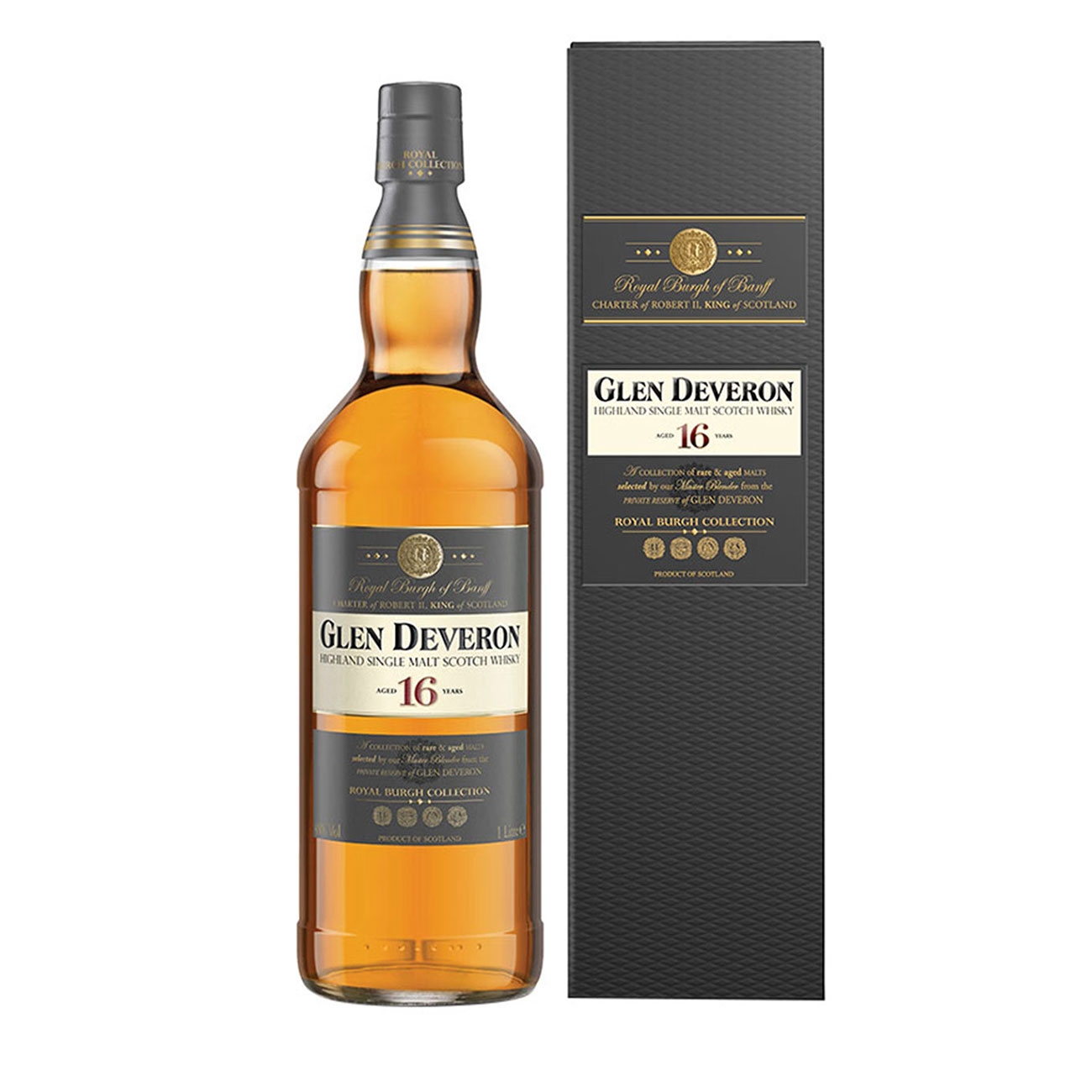 Glen Deveron Whisky scotian 16YO SINGLE MALT SCOTCH 1000 ml