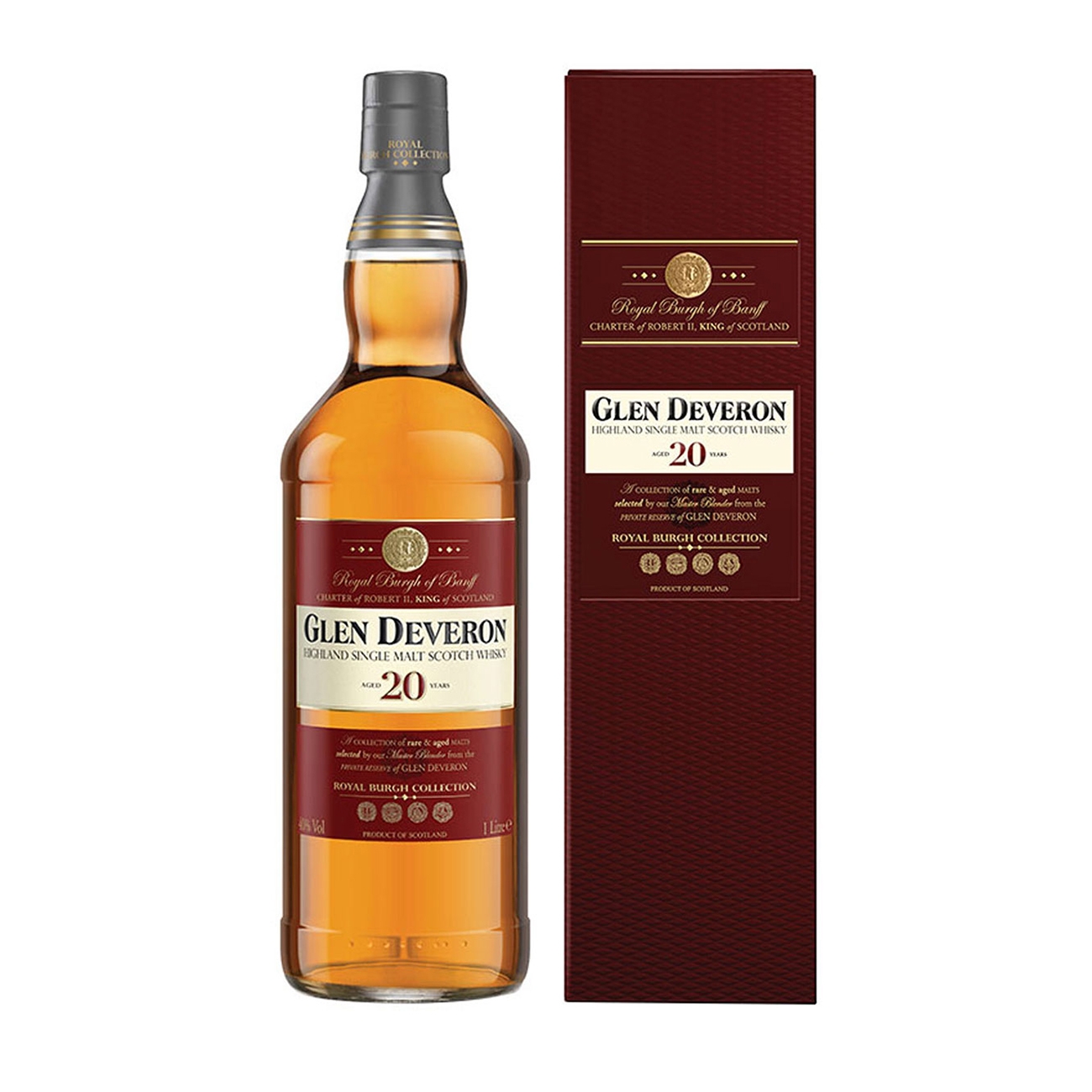 Glen Deveron Whisky scotian 20YO SINGLE MALT 1000 ml