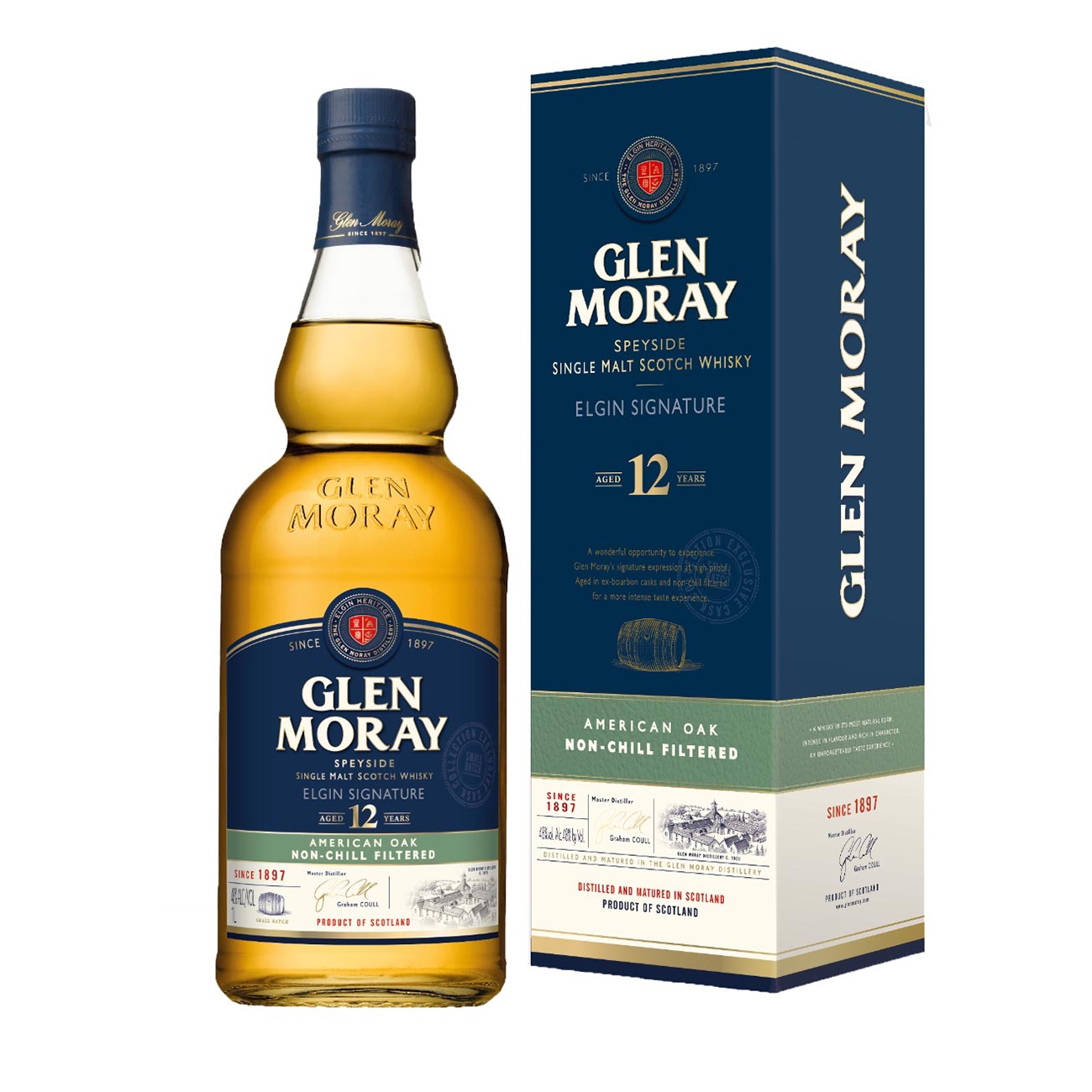 Glen Moray Whisky scotian Speyside 12 Years 1000 ml
