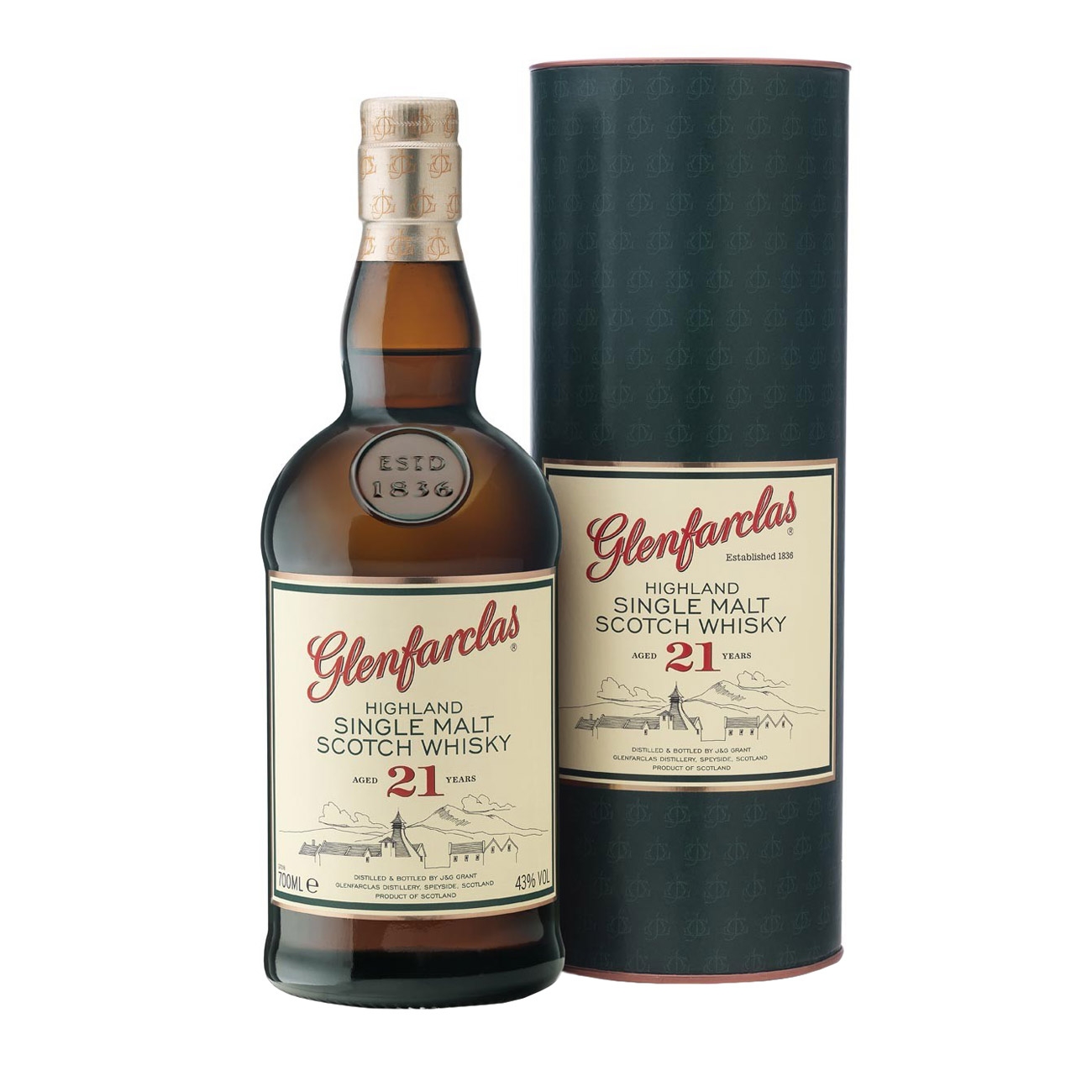 Glenfarclas  Whisky scotian 21 Year Old 700 ml