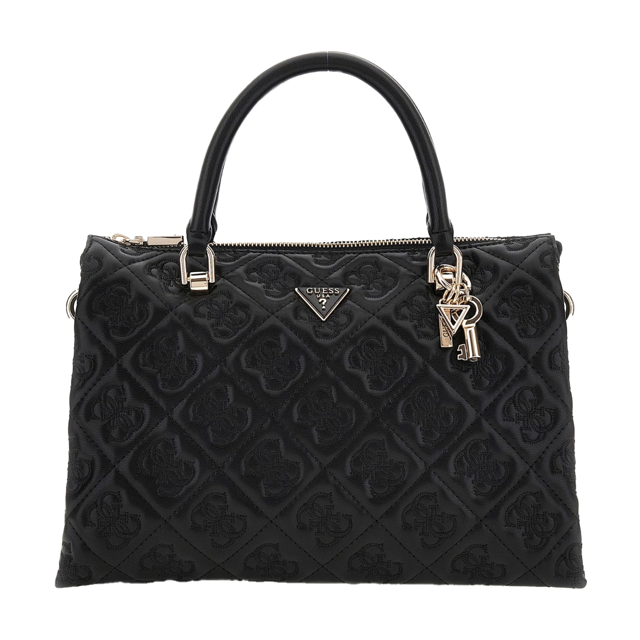 Guess Genti de mana Adelasia Multi Comp Satchel Black 