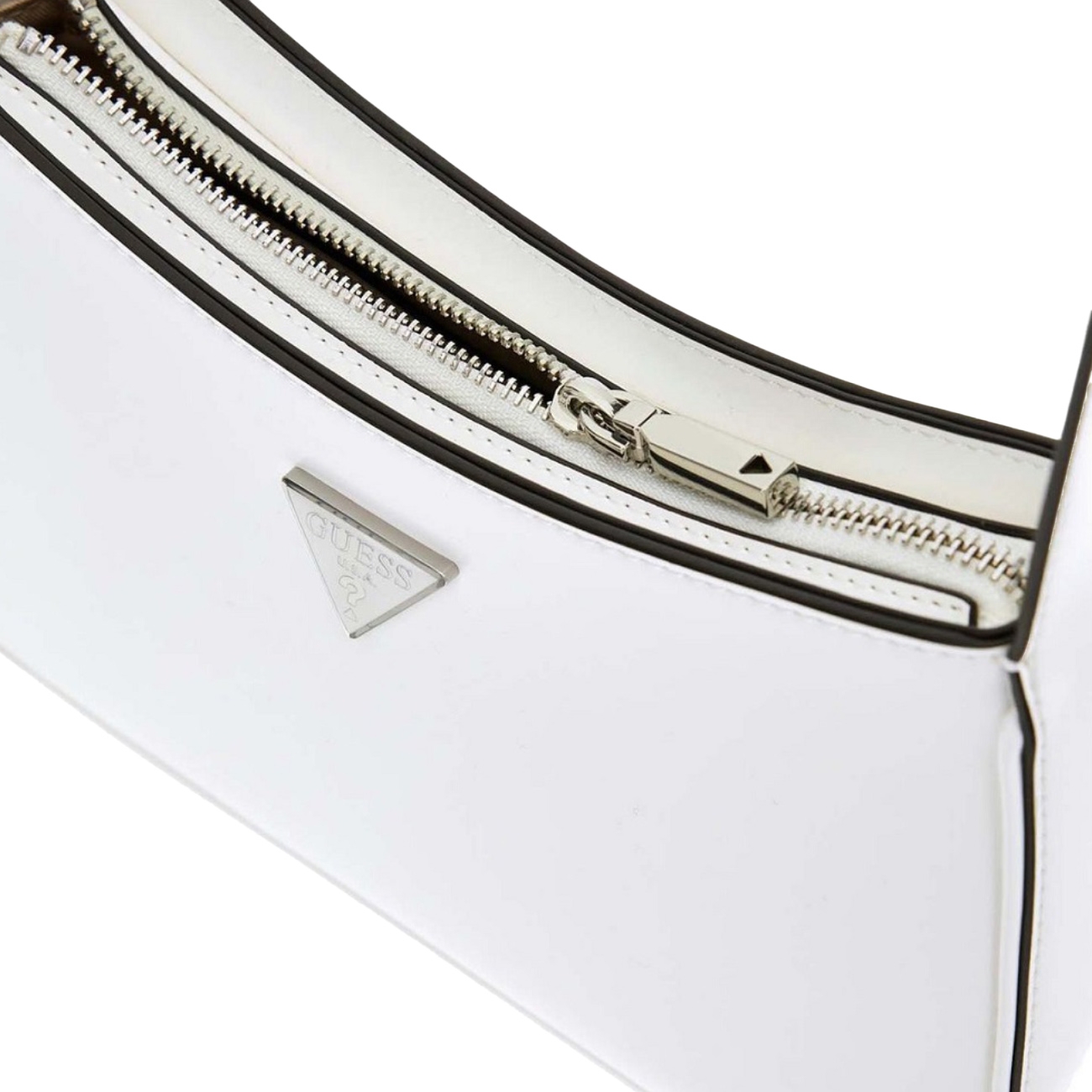 Guess Genti de mana Arnela Top Zip Shoulder Bag White 
