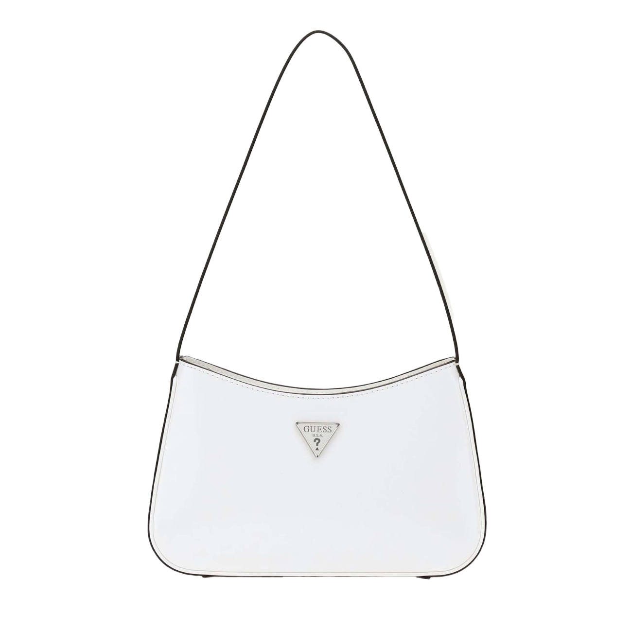Guess Genti de mana Arnela Top Zip Shoulder Bag White 