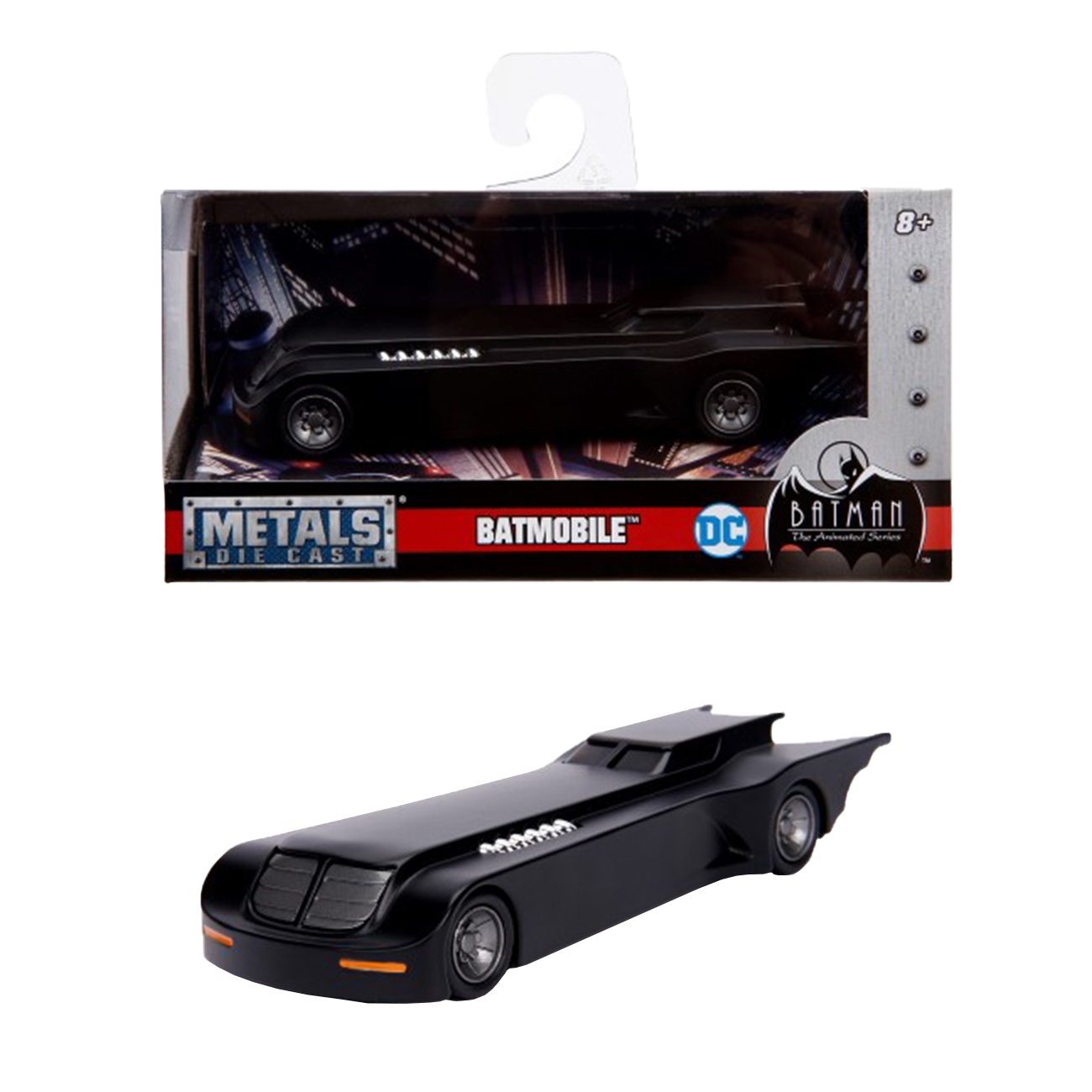 Jada Toys Vehicule Batman Masinuta Metalica Batmobil Seria Animata Scara 1 La 32 