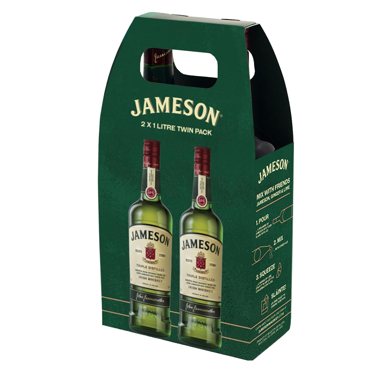 Jameson  Whiskey irlandez Twinpack 2000 ml