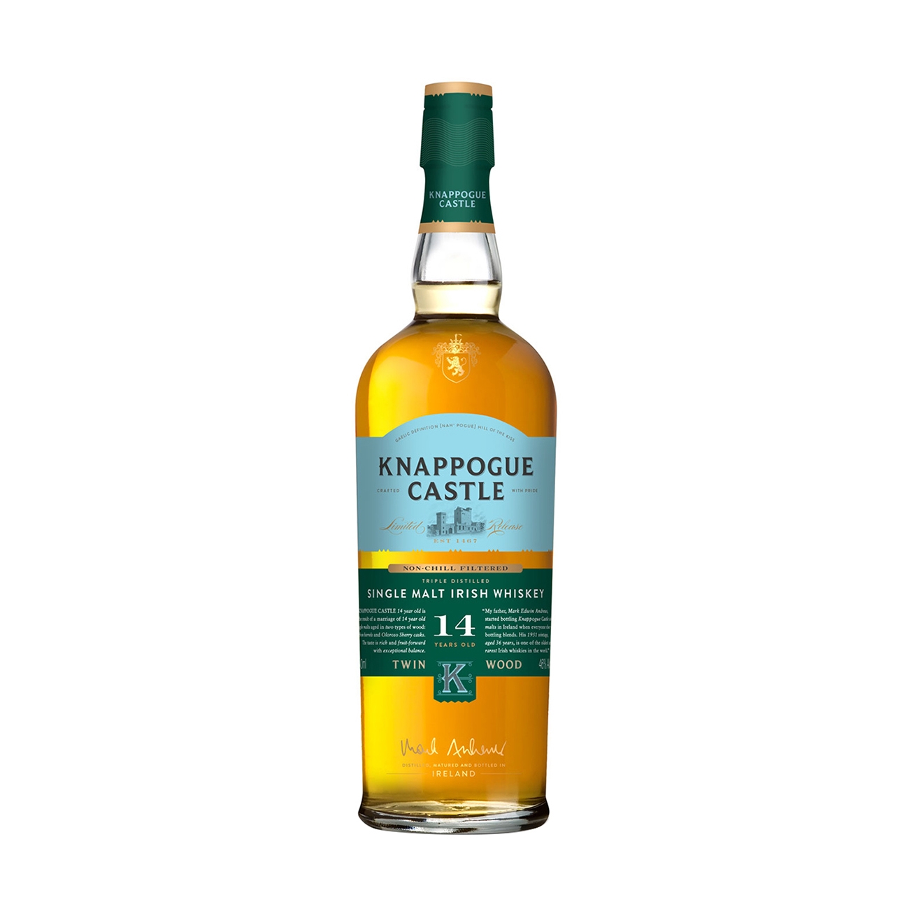 Knappogue Castle Whiskey irlandez 14YO 700 ml