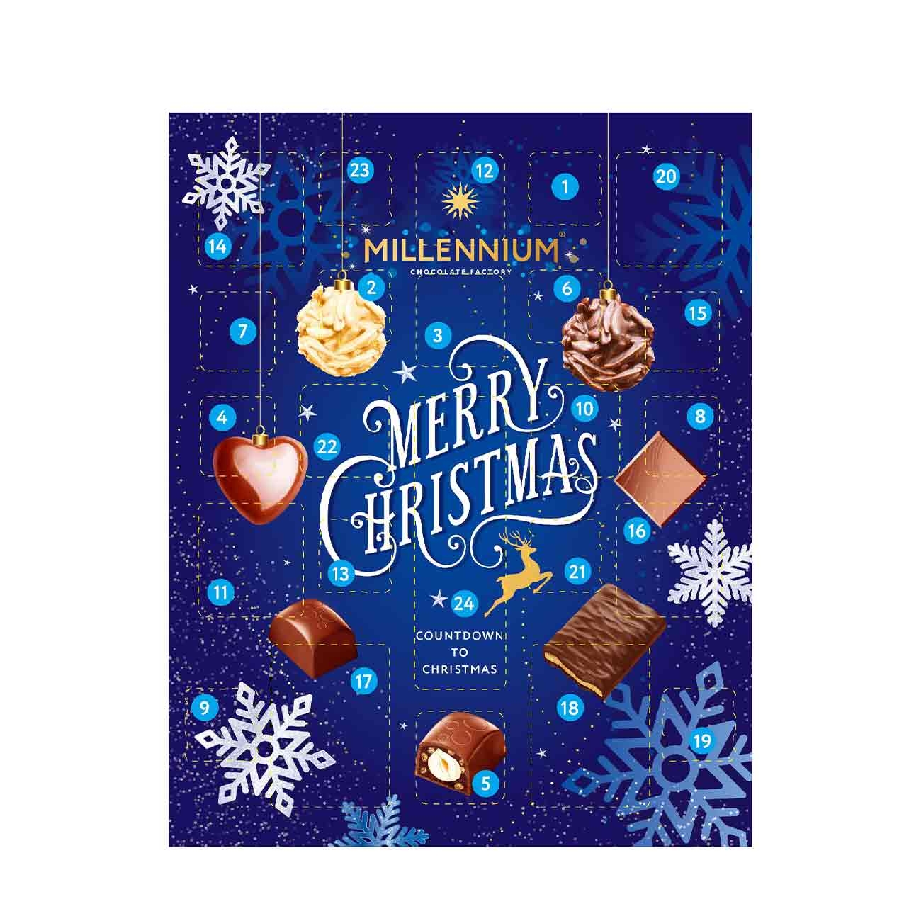 Millennium Praline Advent Calendar Xmas  230 gr