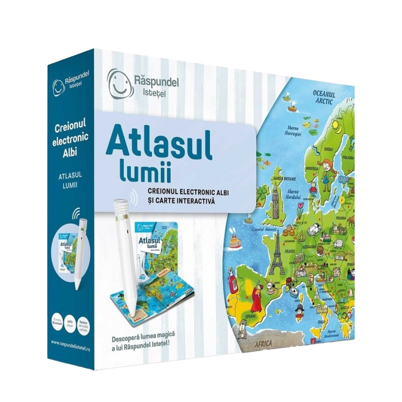 Raspundel Istetel Creative Carte si Creion Atlasul Lumii 