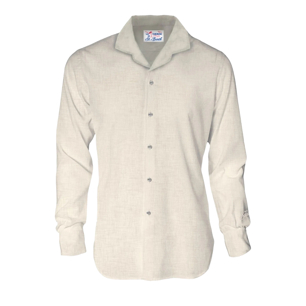 Saint Barth Camasi Cuba Linen Shirt Beige 