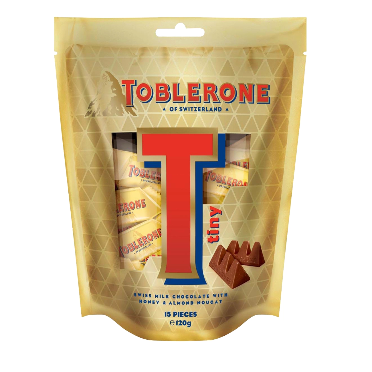 TOBLERONE Batoane TINY GOLD BAG 120 gr