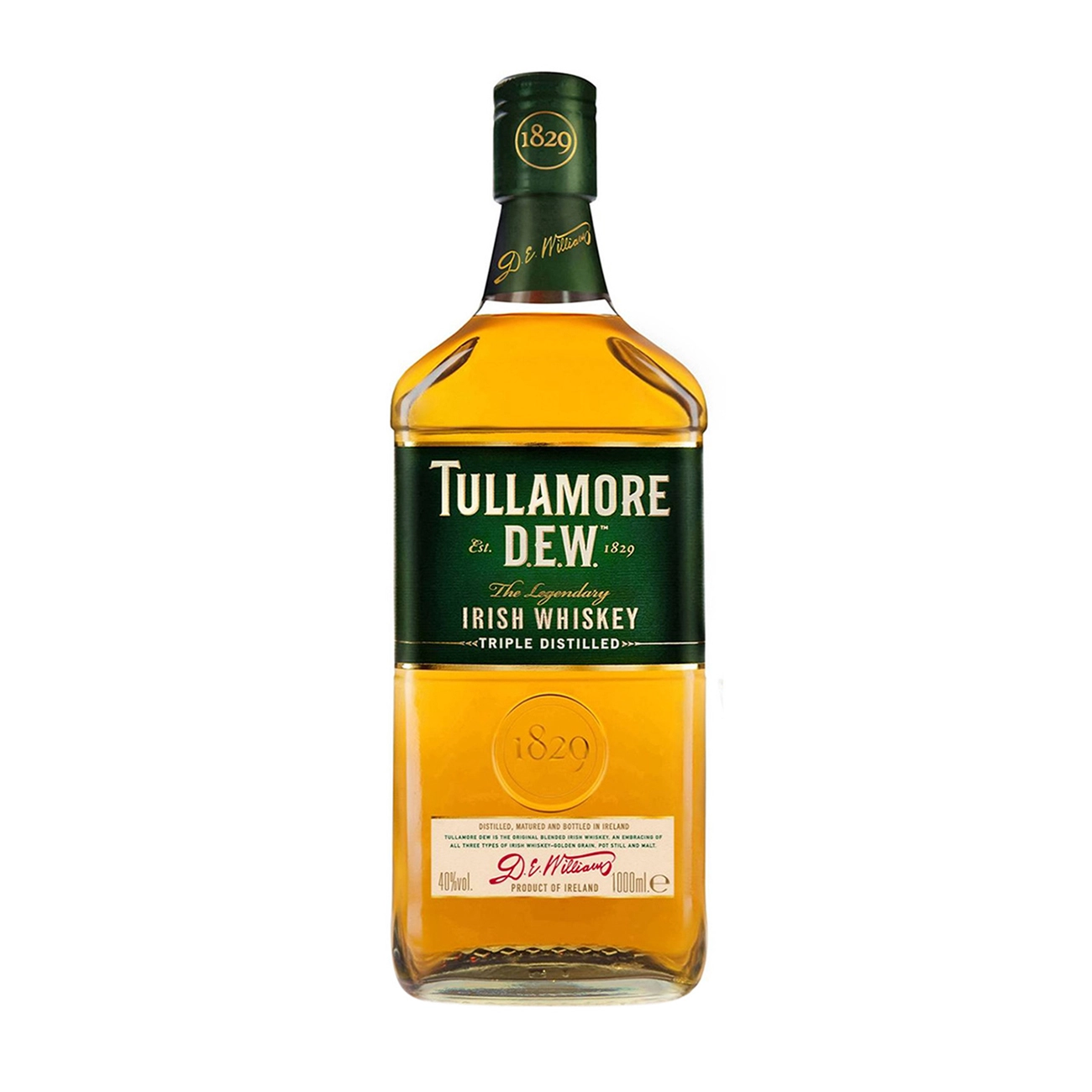 Tullamore Dew  Whiskey irlandez Triple Distilled  1000 ml